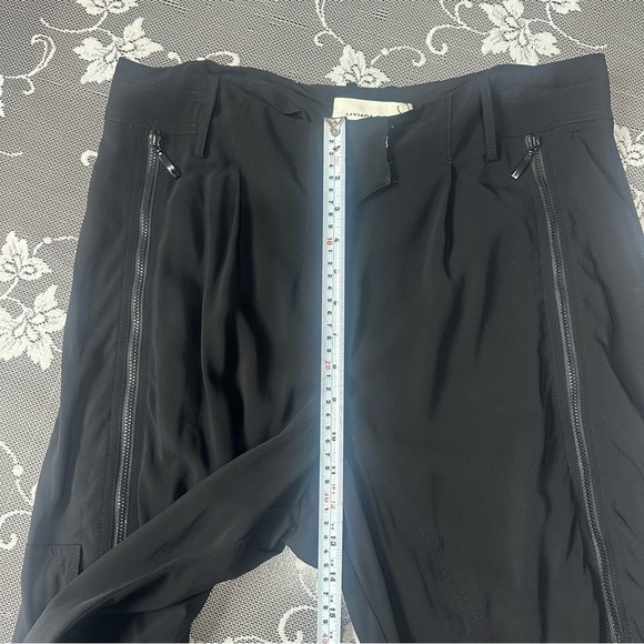Liviana Conti Black High Rise Jogger Style Crop Trousers Sz 42 euro - Picture 13 of 13